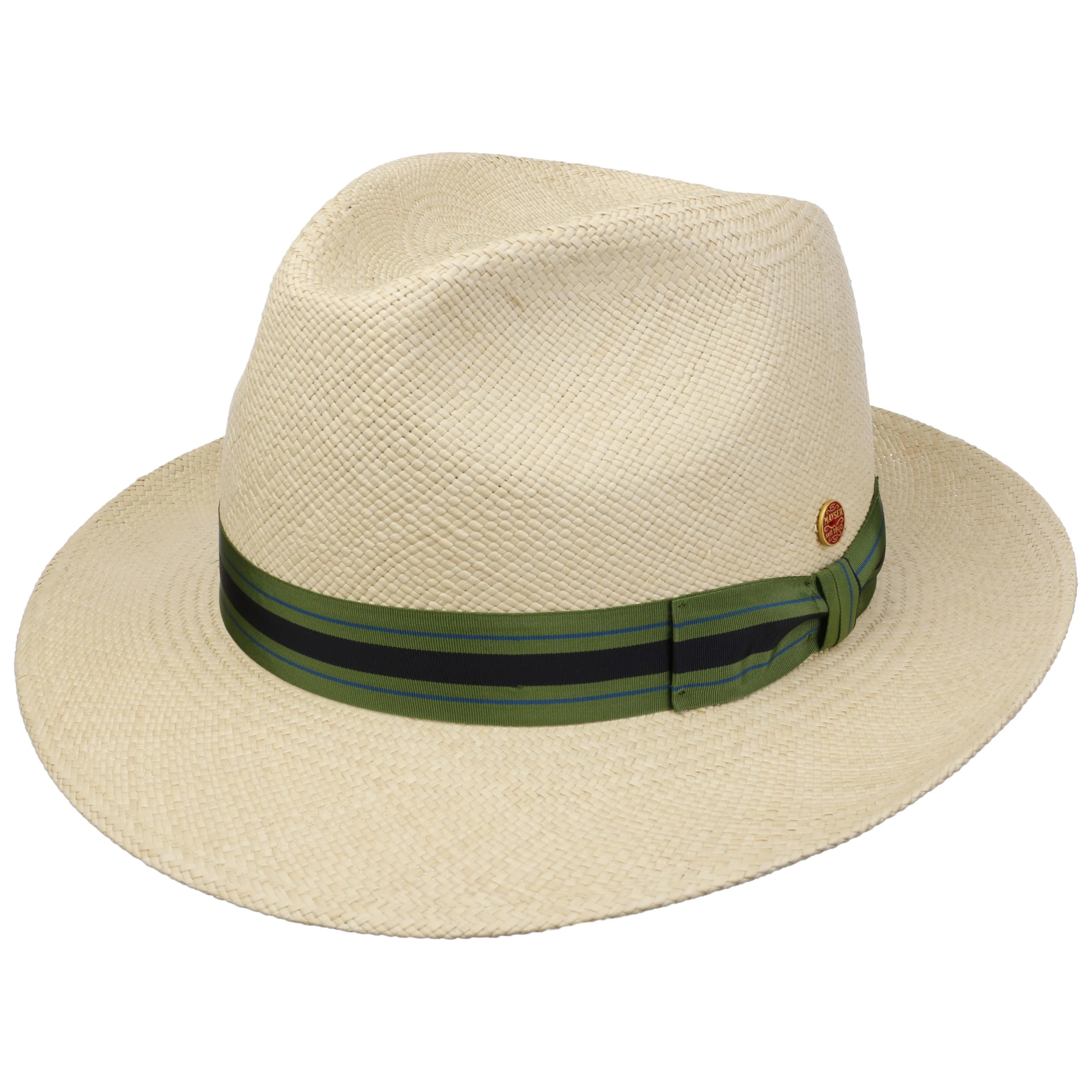 Albenga Green Stripes Panamahut By Mayser 3 Albenga Green Stripes Panamahut By Mayser