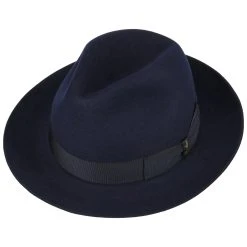 Alessandria Superior Haarfilzhut By Borsalino -Stetson Speichern Alessandria Superior Haarfilzhut by Borsalino blau.54868 1rf2