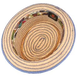 Andy Contrast Stitch Raffiahut By Mayser -Stetson Speichern Andy Contrast Stitch Raffiahut by Mayser natur blau.56379 2rf194