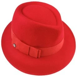 Asym Damenhut Mit Ripsband By Lierys -Stetson Speichern Asym Damenhut mit Ripsband by Lierys rot.46187 1rf3