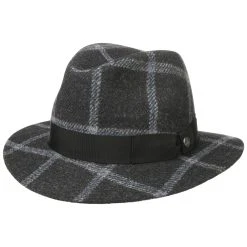Big Check Traveller Wollhut By Lierys -Stetson Speichern Big Check Traveller Wollhut by Lierys dunkelgrau.57697 rf23