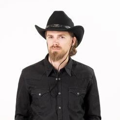 Bill Cody Westernhut Mit Kinnband By Lipodo -Stetson Speichern Bill Cody Westernhut mit Kinnband by Lipodo.48802 8