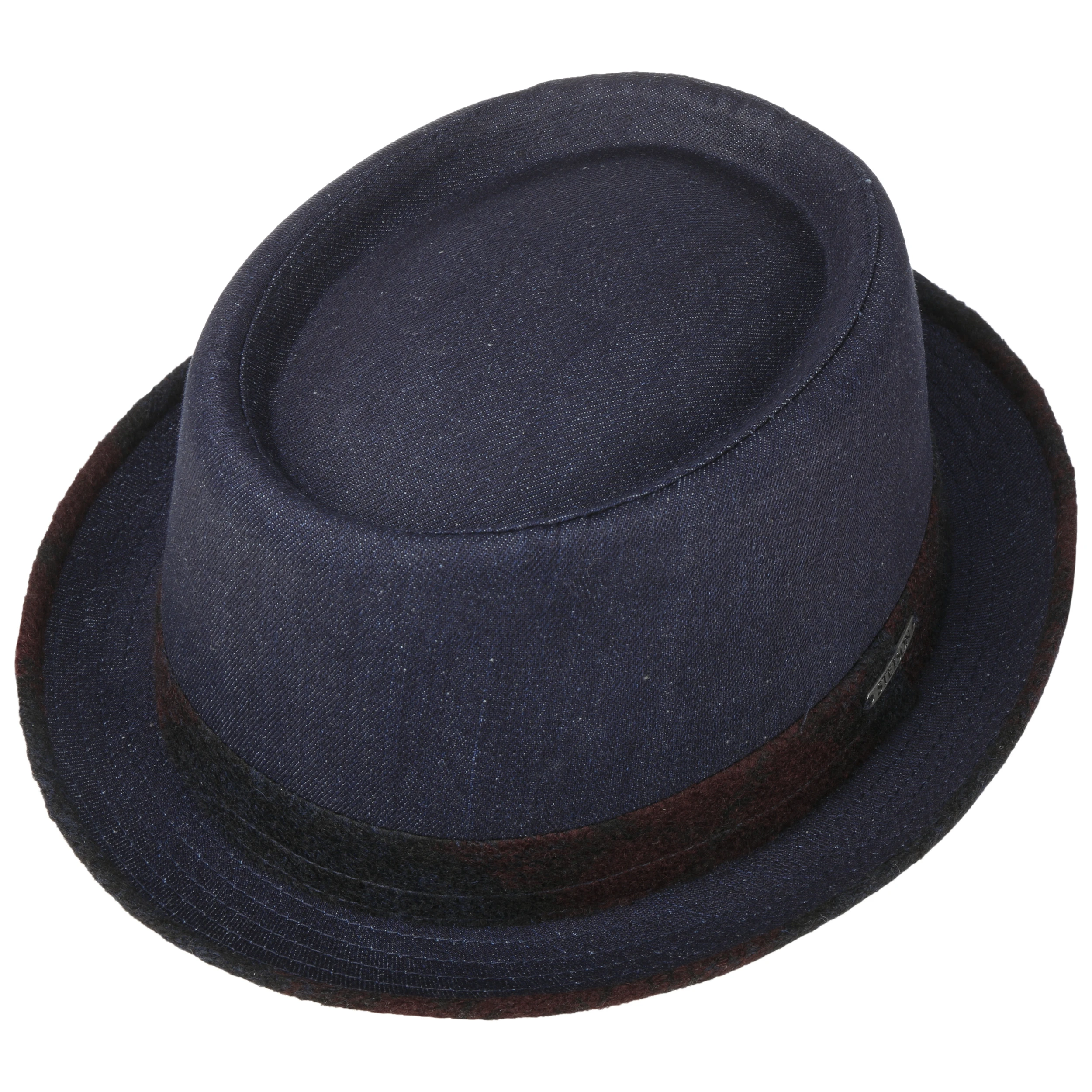 Brookfield Denim Pork Pie Stoffhut By Stetson 3 Brookfield Denim Pork Pie Stoffhut By Stetson
