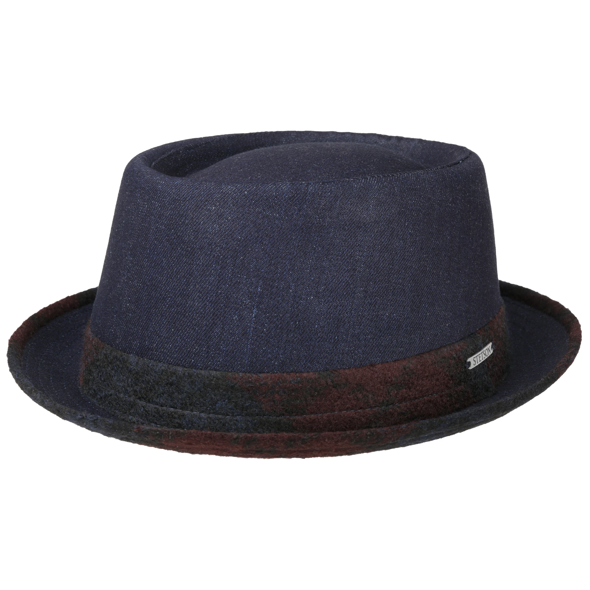 Brookfield Denim Pork Pie Stoffhut By Stetson 6 Brookfield Denim Pork Pie Stoffhut By Stetson - Image 4