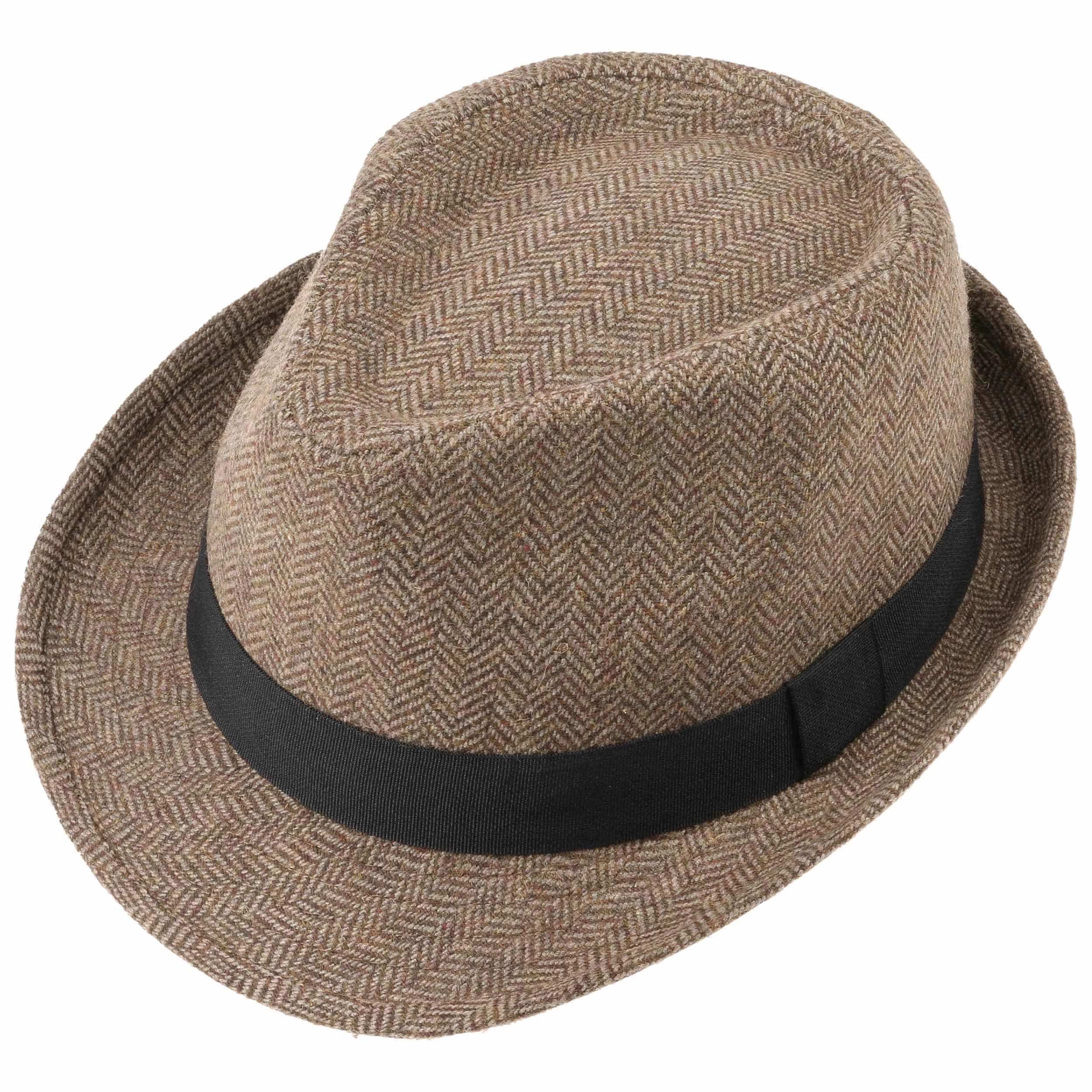 Classic Herringbone Trilby Hut By Lipodo 5 Classic Herringbone Trilby Hut By Lipodo – Bild 3