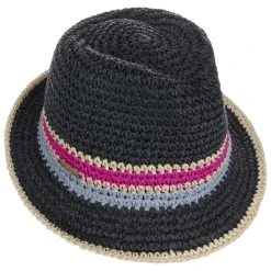 Colour Edge Crochet Trilby By Seeberger