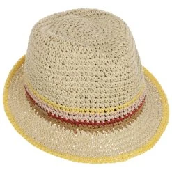 Alternative view of Colour Edge Crochet Trilby By Seeberger