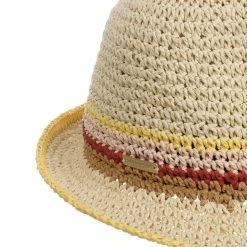 Colour Edge Crochet Trilby By Seeberger -Stetson Speichern Colour Edge Crochet Trilby by Seeberger natur.64902 4rf40