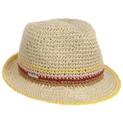 Colour Edge Crochet Trilby By Seeberger -Stetson Speichern Colour Edge Crochet Trilby by Seeberger natur.64902 rf40