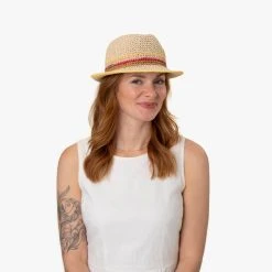 Colour Edge Crochet Trilby By Seeberger -Stetson Speichern Colour Edge Crochet Trilby by Seeberger.64902 7