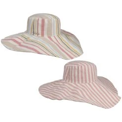 Colour Stripes Wendehut By Seeberger -Stetson Speichern Colour Stripes Wendehut by Seeberger rosa.64910 rf25