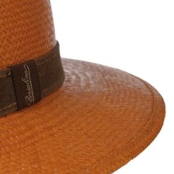Colour Traveller Panamahut By Borsalino -Stetson Speichern Colour Traveller Panamahut by Borsalino orange.62352 4rf54