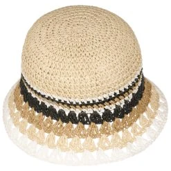 Alternative view of Coloured Brim Strohhut By Seeberger