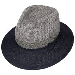 Contrast Brim Toyo Strohhut By Stetson