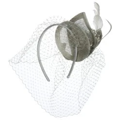 Davia Sinamay Fascinator By Seeberger -Stetson Speichern Davia Sinamay Fascinator by Seeberger grau.64098 8rf13