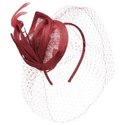 Davia Sinamay Fascinator By Seeberger -Stetson Speichern Davia Sinamay Fascinator by Seeberger rot.64098 7rf3