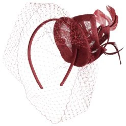 Davia Sinamay Fascinator By Seeberger -Stetson Speichern Davia Sinamay Fascinator by Seeberger rot.64098 8rf3