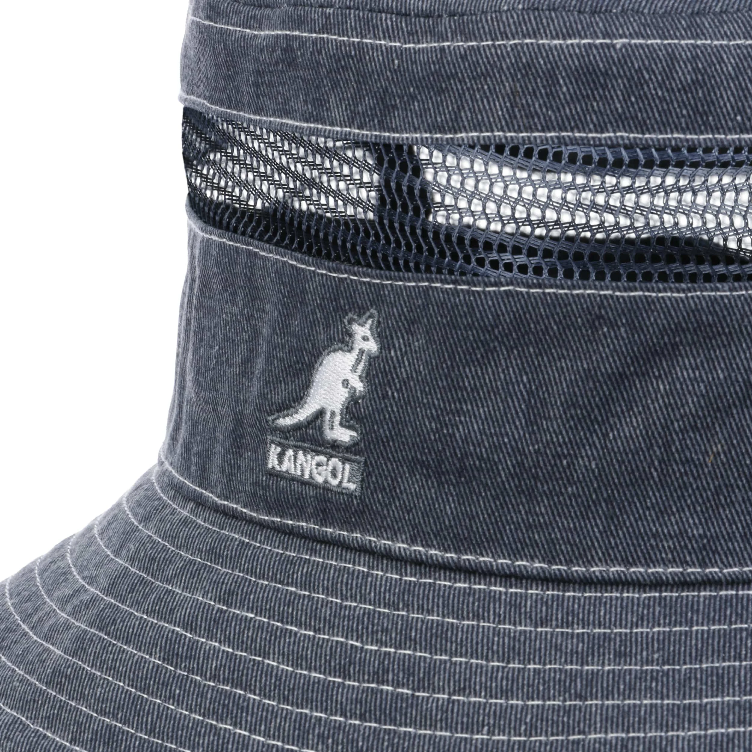 Distressed Cotton Mesh Bucket Stoffhut By Kangol 7 Distressed Cotton Mesh Bucket Stoffhut By Kangol – Bild 5
