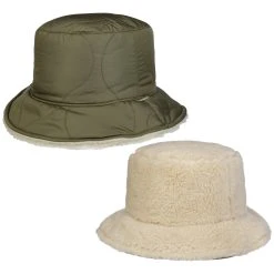 Fake Fur Bucket Wendehut By Brixton -Stetson Speichern Fake Fur Bucket Wendehut by Brixton oliv.65055 rf14