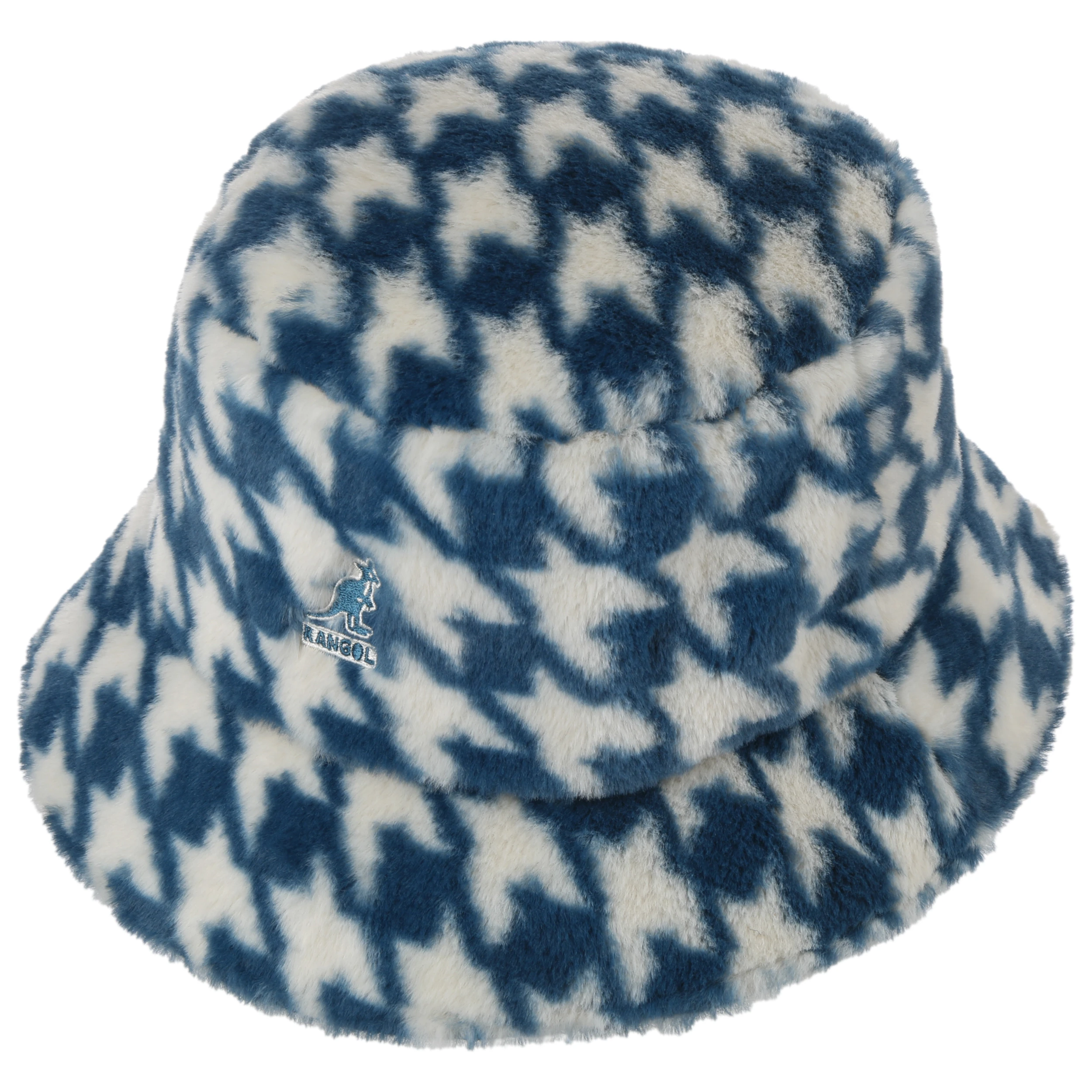 Faux Fur Houndstooth Bucket Stoffhut By Kangol 3 Faux Fur Houndstooth Bucket Stoffhut By Kangol
