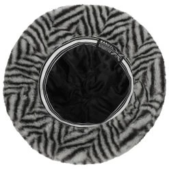 Faux Fur Stripe Casual Stoffhut By Kangol