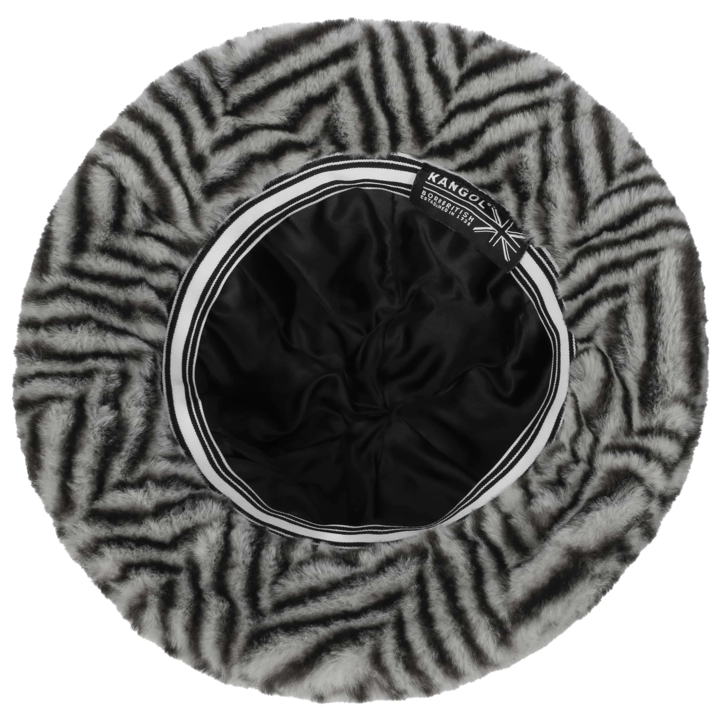 Faux Fur Stripe Casual Stoffhut By Kangol 3 Faux Fur Stripe Casual Stoffhut By Kangol