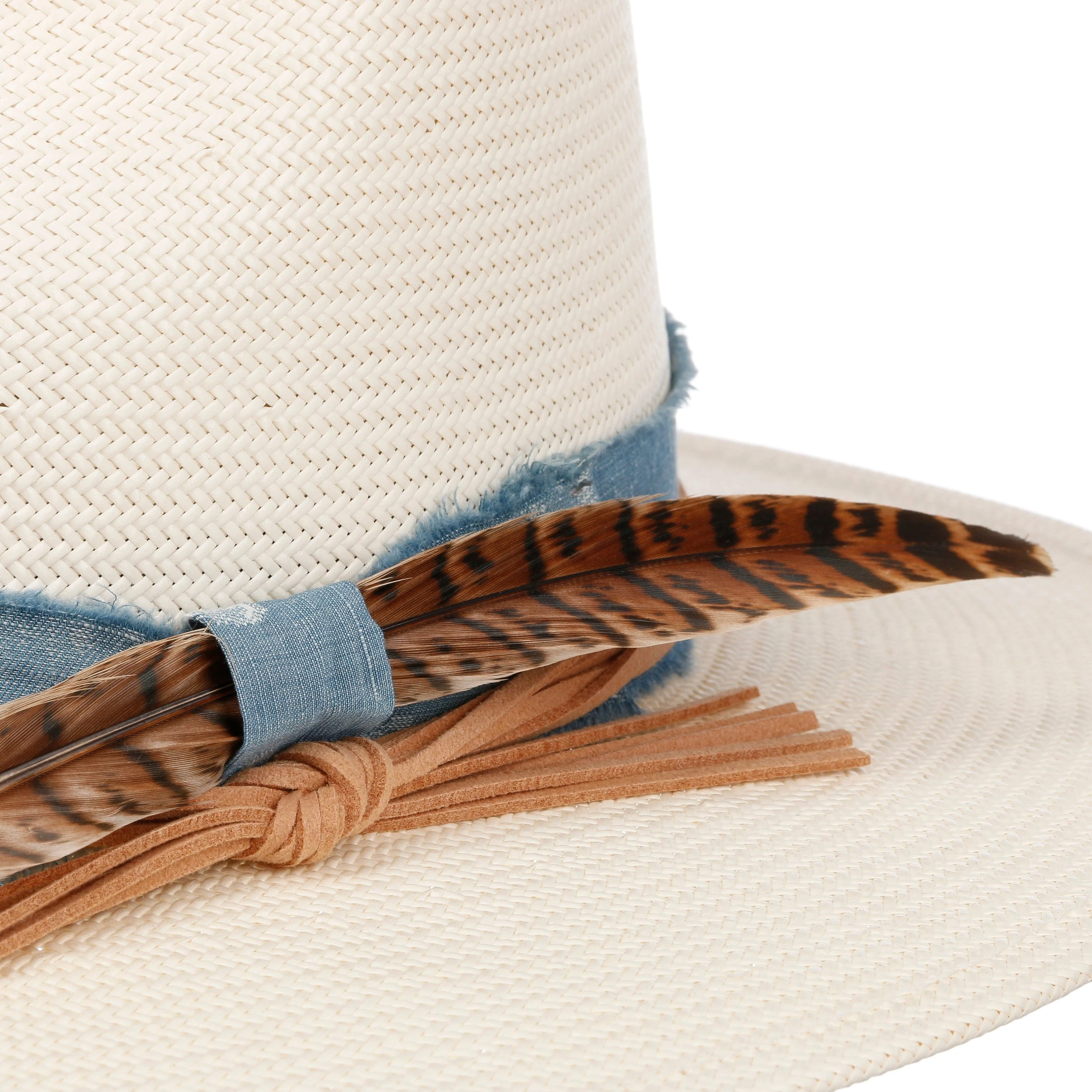 Feather Trim Toyo Western Strohhut By Stetson 5 Feather Trim Toyo Western Strohhut By Stetson – Bild 3