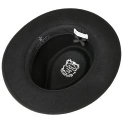 Fedora Wollfilzhut Mit Lederband By Lierys -Stetson Speichern Fedora Wollfilzhut mit Lederband by Lierys schwarz schwarz.51757 2rf75