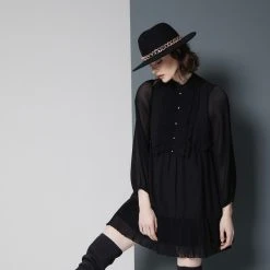 Fedora Wollhut Mit Kette By Seeberger -Stetson Speichern Fedora Wollhut mit Kette by Seeberger.63269 7