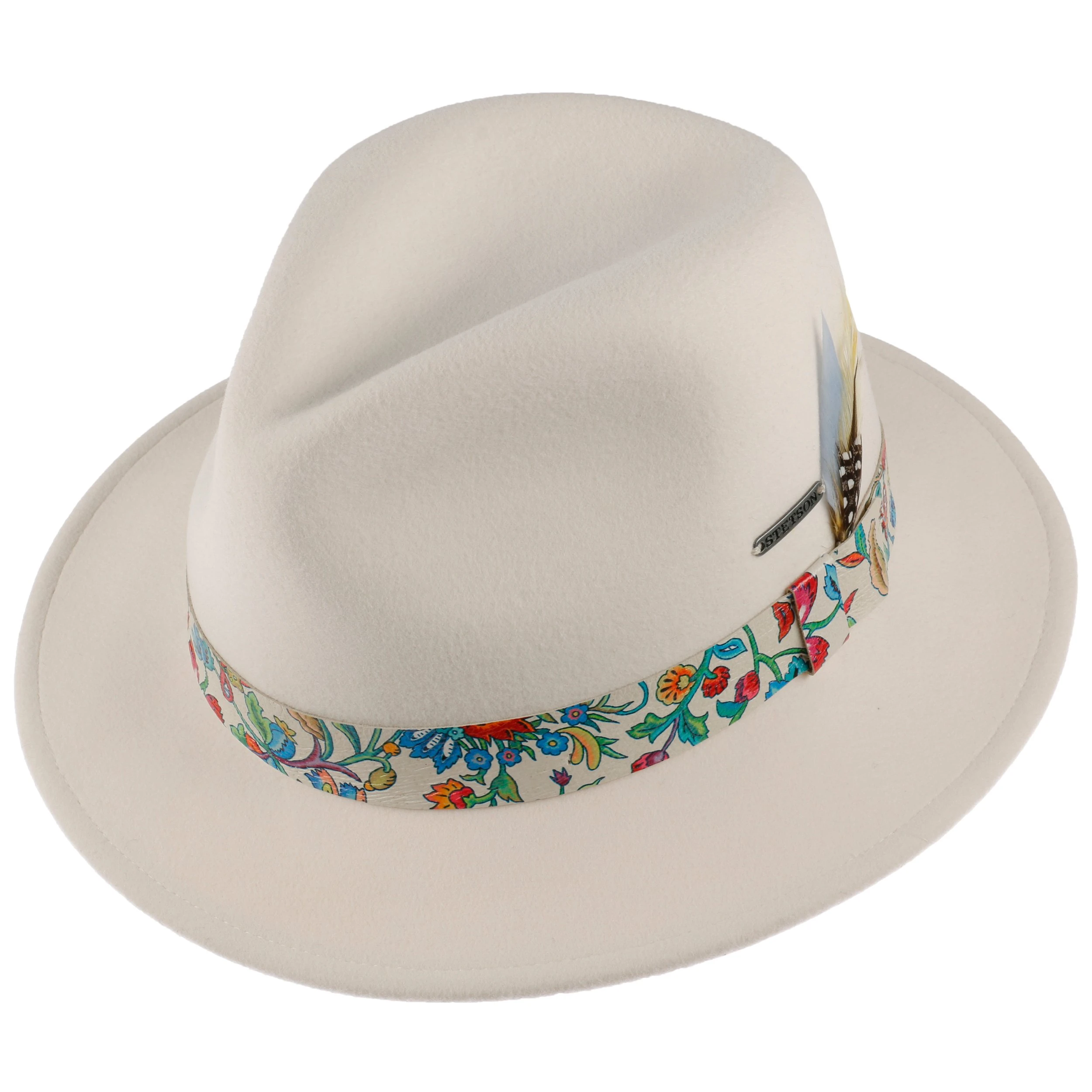 Floral Band Traveller VitaFelt Hut By Stetson 3 Floral Band Traveller VitaFelt Hut By Stetson