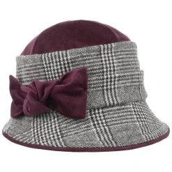 Glencheck Wollhut By Bedacht -Stetson Speichern Glencheck Wollhut by bedacht pflaume.60462 rf205