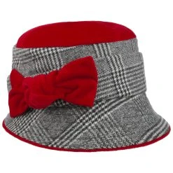 Glencheck Wollhut By Bedacht -Stetson Speichern Glencheck Wollhut by bedacht rot.60462 rf3