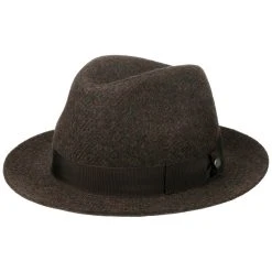Harris Tweed Wollhut By Lierys -Stetson Speichern Harris Tweed Wollhut by Lierys dunkelbraun.57696 rf17