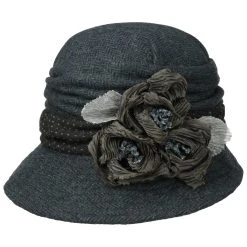 Herringbone Harris Tweed Glockenhut By GREVI -Stetson Speichern Herringbone Harris Tweed Glockenhut by GREVI blau.63933 rf2