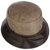 Houndstooth Bucket Stoffhut By Lierys -Stetson Speichern Houndstooth Bucket Stoffhut by Lierys beige braun.63766 1rf238