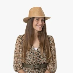 Katalia Fedora Strohhut Mit UV-Schutz By Seeberger -Stetson Speichern Katalia Fedora Strohhut mit UV Schutz by Seeberger.64898 7