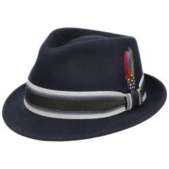 Lancover Trilby Wollhut By Stetson 19 Lancover Trilby Wollhut By Stetson -Stetson Speichern Lancover Trilby Wollhut by Stetson dunkelblau.62201 rf192