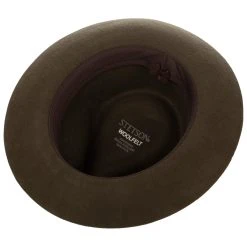 Larscott Fedora Wollhut By Stetson -Stetson Speichern Larscott Fedora Wollhut by Stetson dunkelbraun.62335 2rf17