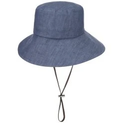 Leinenhut Mit Kinnband By Mayser -Stetson Speichern Leinenhut mit Kinnband by Mayser blau.62041 rf2