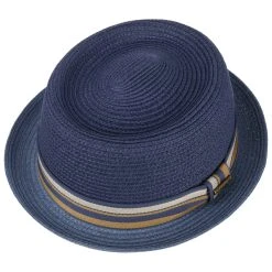 Licano Toyo Pork Pie Strohhut By Stetson -Stetson Speichern Licano Toyo Pork Pie Strohhut by Stetson blau.57838 1rf2