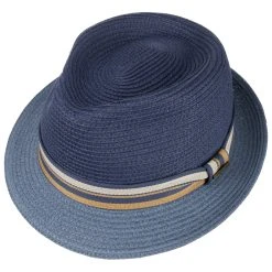 Licano Toyo Trilby Strohhut By Stetson -Stetson Speichern Licano Toyo Trilby Strohhut by Stetson blau.54999 1rf2