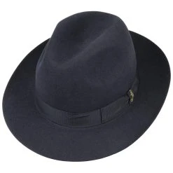 Marengo Haarfilz Bogarthut By Borsalino -Stetson Speichern Marengo Haarfilz Bogarthut by Borsalino blau.50159 1rf2