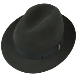 Alternative view of Marengo Haarfilz Fedora Hut By Borsalino