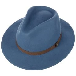 Mester Fedora Wollhut By Brixton 13 Mester Fedora Wollhut By Brixton -Stetson Speichern Mester Fedora Wollhut by Brixton blau.60969 1rf2