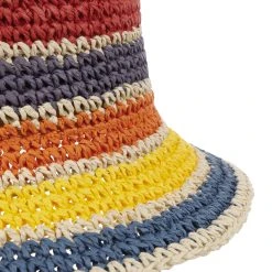 Hutshopping Multicolour Stripes Strohhut -Stetson Speichern Multicolour Stripes Strohhut bunt.61909 4rf102