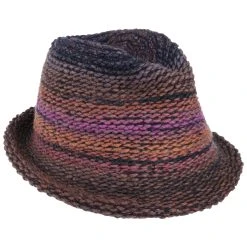 Multicolour Trilby Strickhut By Bedacht -Stetson Speichern Multicolour Trilby Strickhut by bedacht rost.60470 rf18