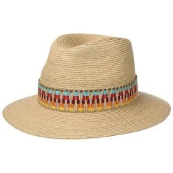 Multicolour Trim Raffiahut By Lierys -Stetson Speichern Multicolour Trim Raffiahut by Lierys natur.56033 rf40