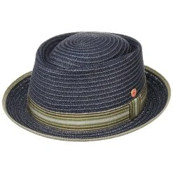 New Andy Pork Pie Strohhut By Mayser -Stetson Speichern New Andy Pork Pie Strohhut by Mayser blau.66153 rf2