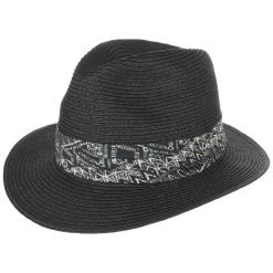 Hutshopping Noval Traveller Strohhut Mit Stoffband -Stetson Speichern Noval Traveller Strohhut mit Stoffband schwarz.61355 rf4