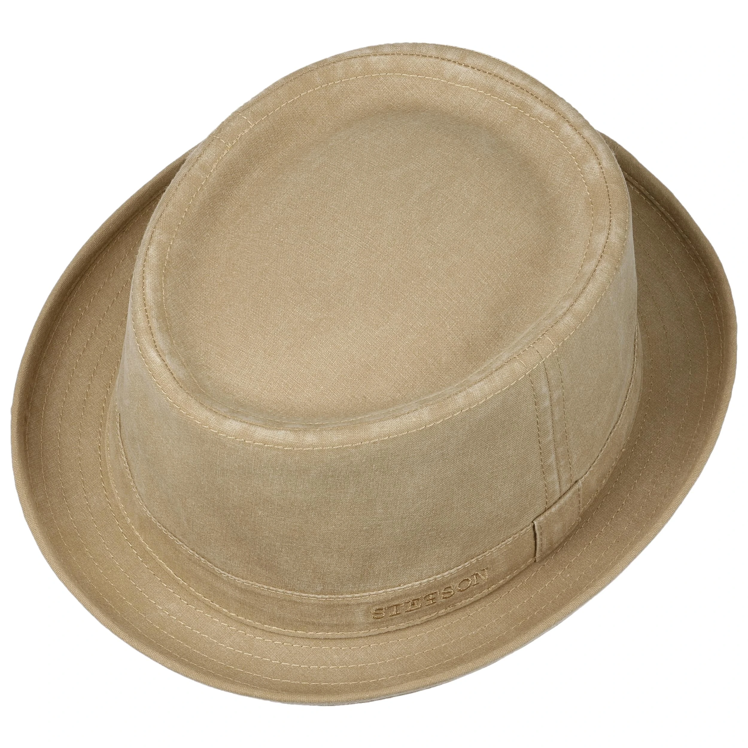 Organic Cotton Pork Pie Stoffhut By Stetson 3 Organic Cotton Pork Pie Stoffhut By Stetson